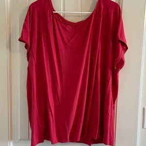 Loft Red Short Sleeve Top